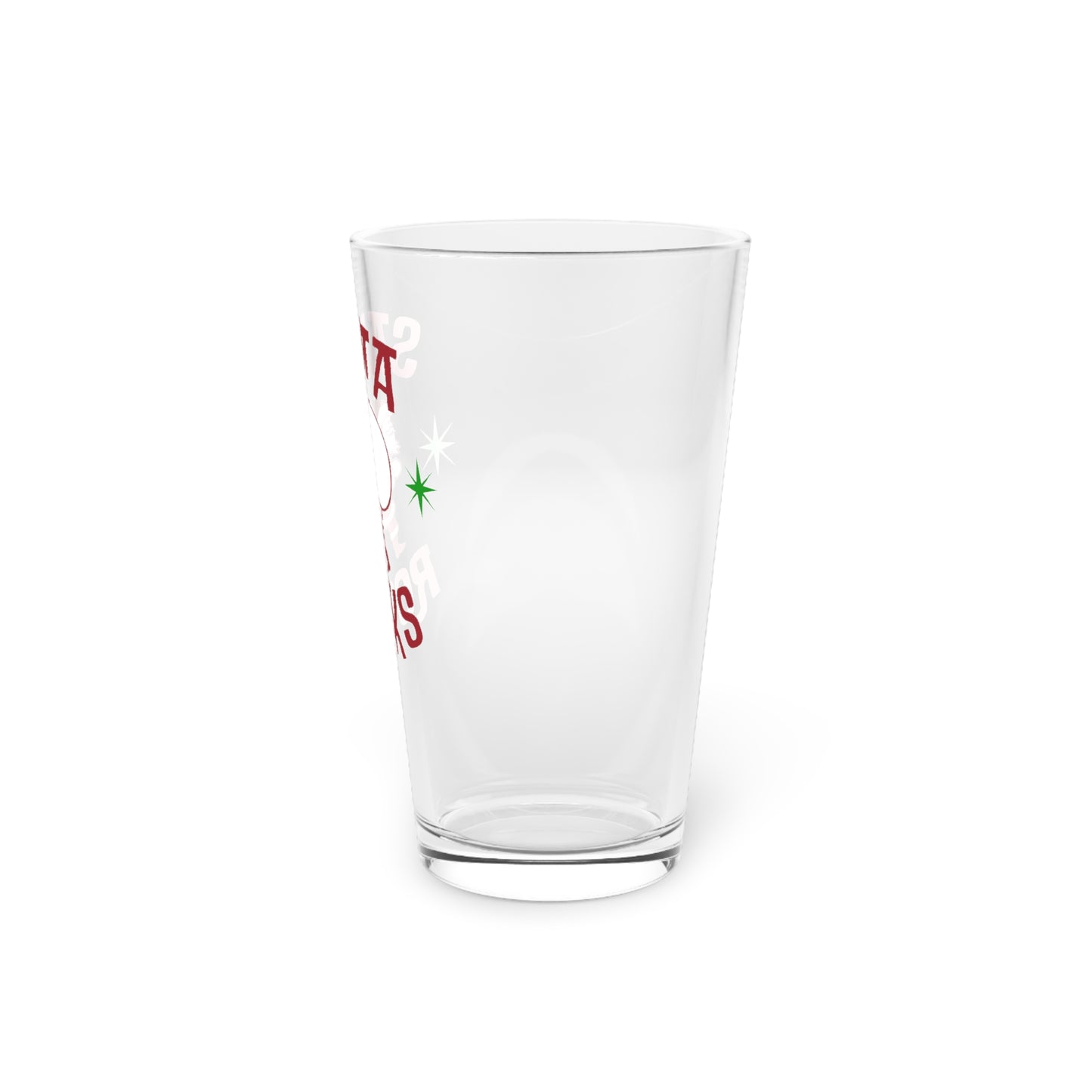 Santa Rocks Pint Glass, 16oz