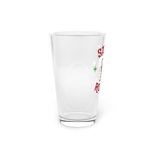 Santa Rocks Pint Glass, 16oz