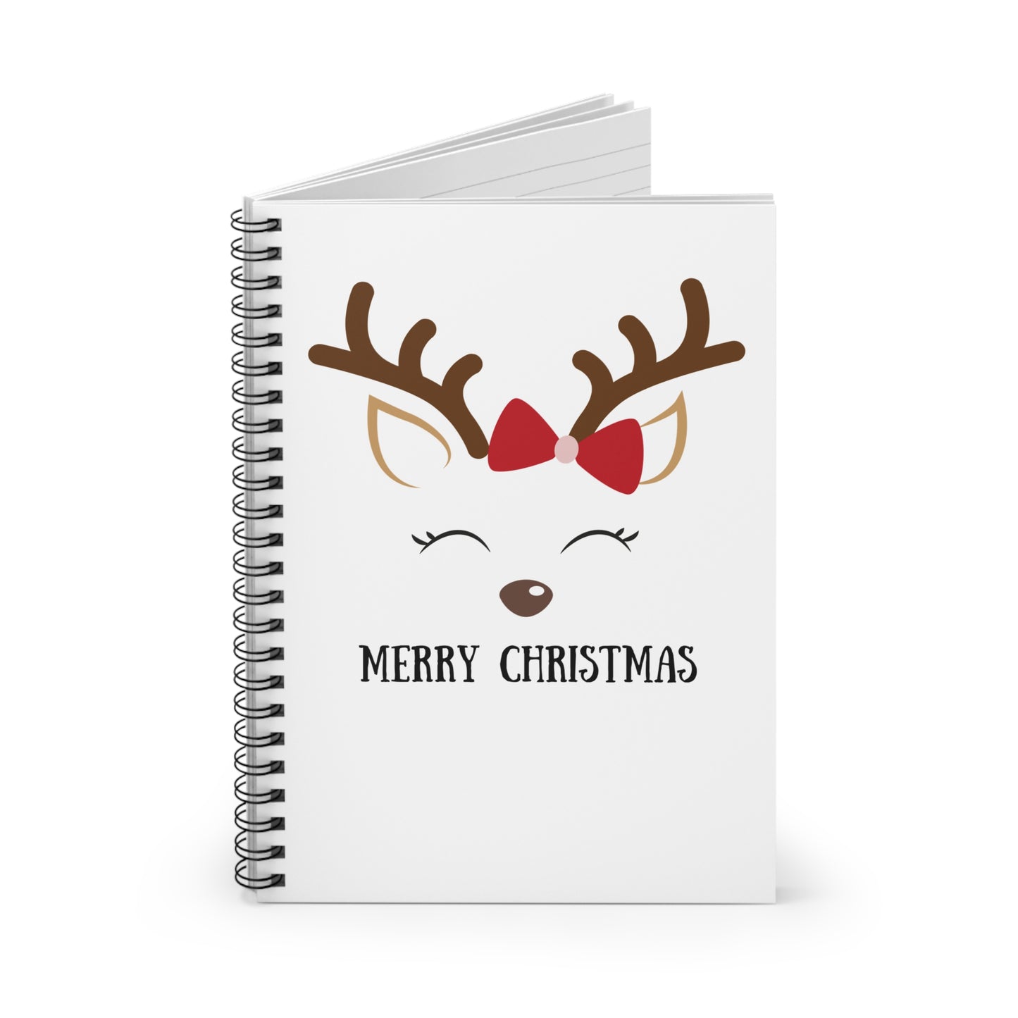 Merry Reindeer Notebook, 6"x8"
