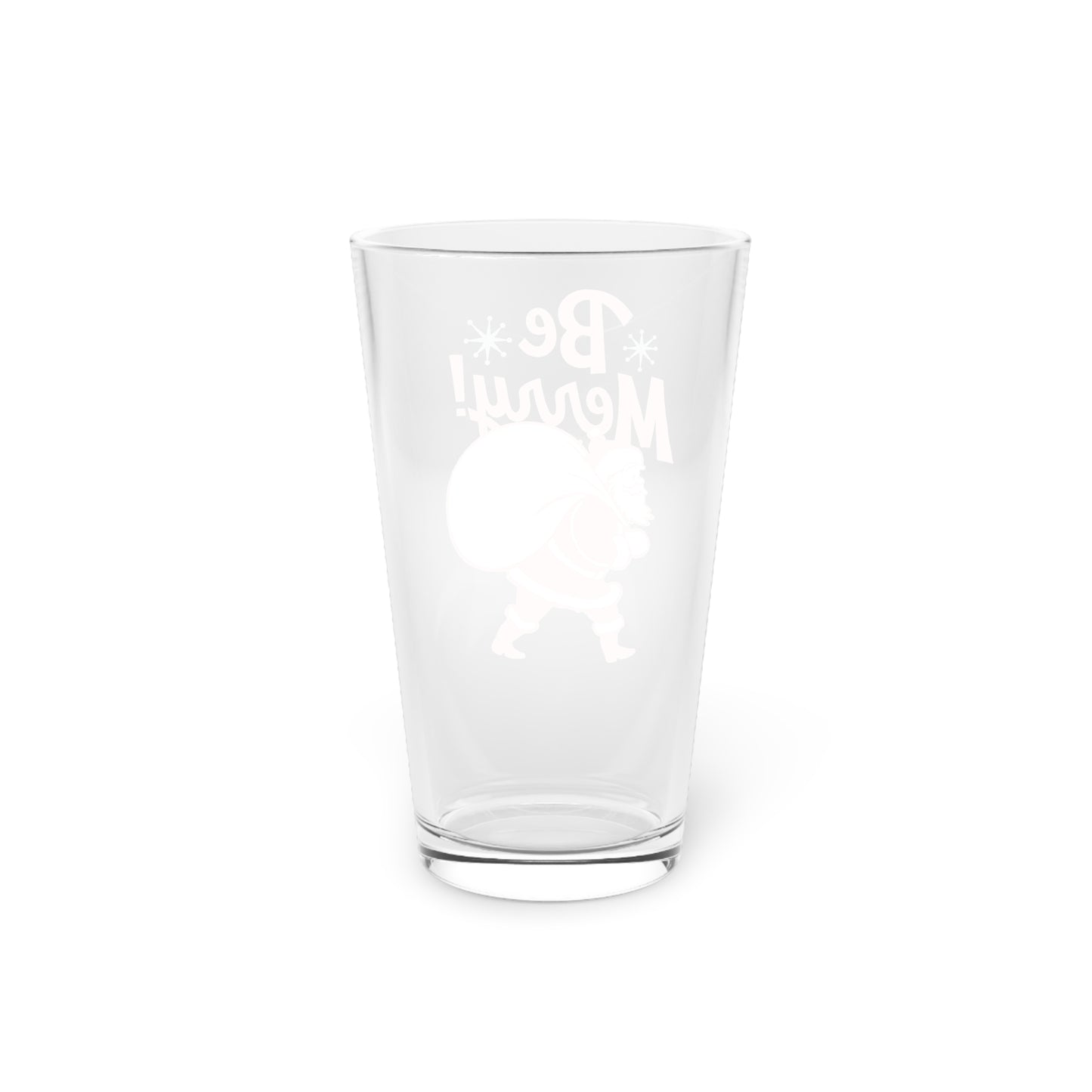 Be Merry Santa Pint Glass
