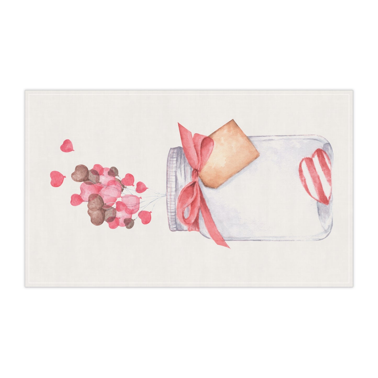 Love Jar Tea Towel, Cotton Twill