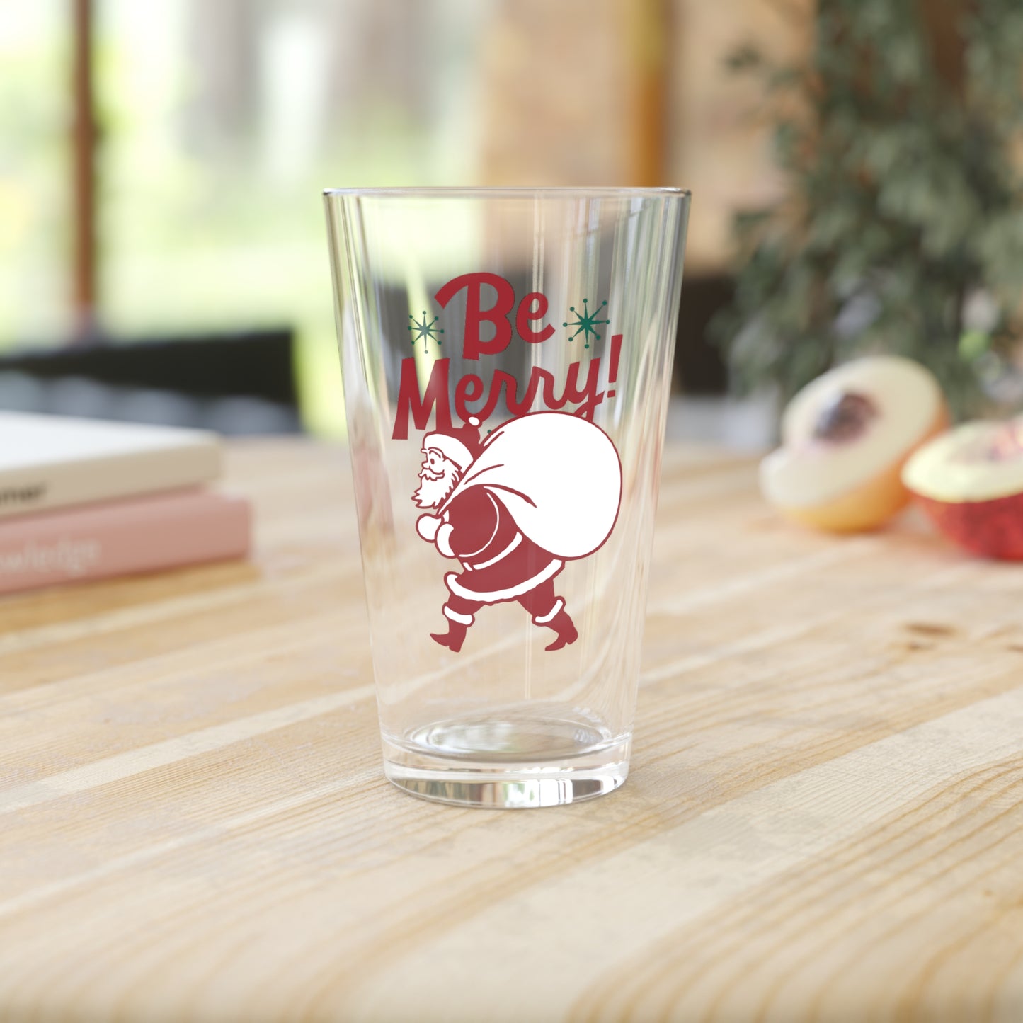 Be Merry Santa Pint Glass