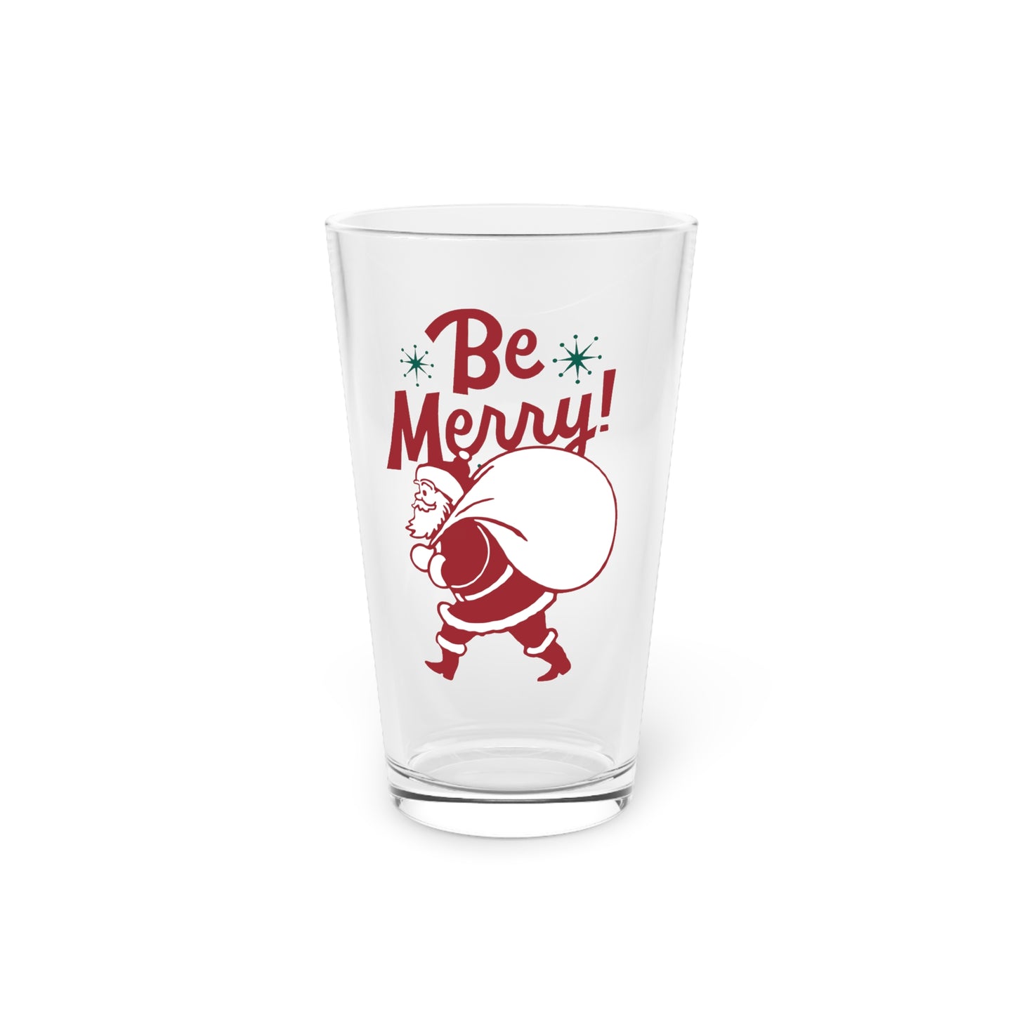 Be Merry Santa Pint Glass