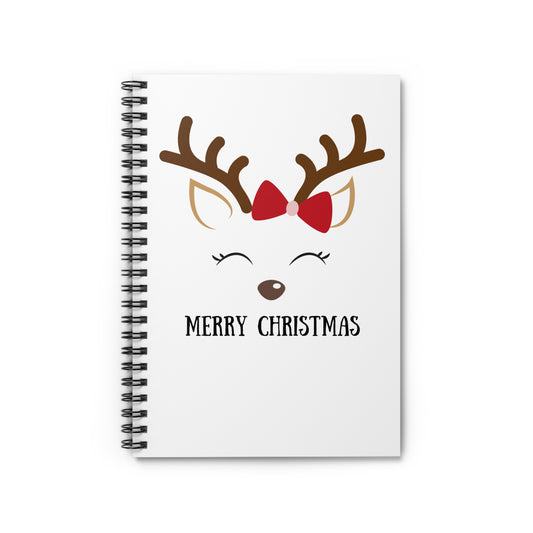 Merry Reindeer Notebook, 6"x8"