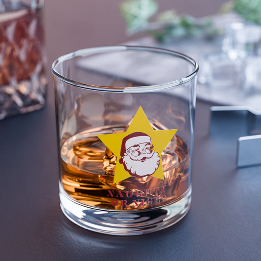 Naughty or Nice Cocktail Glass