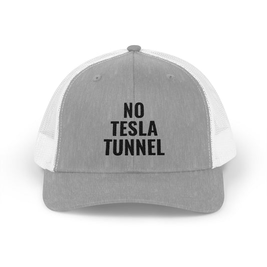 No Tesla Tunnel, Embroidered Trucker Hat