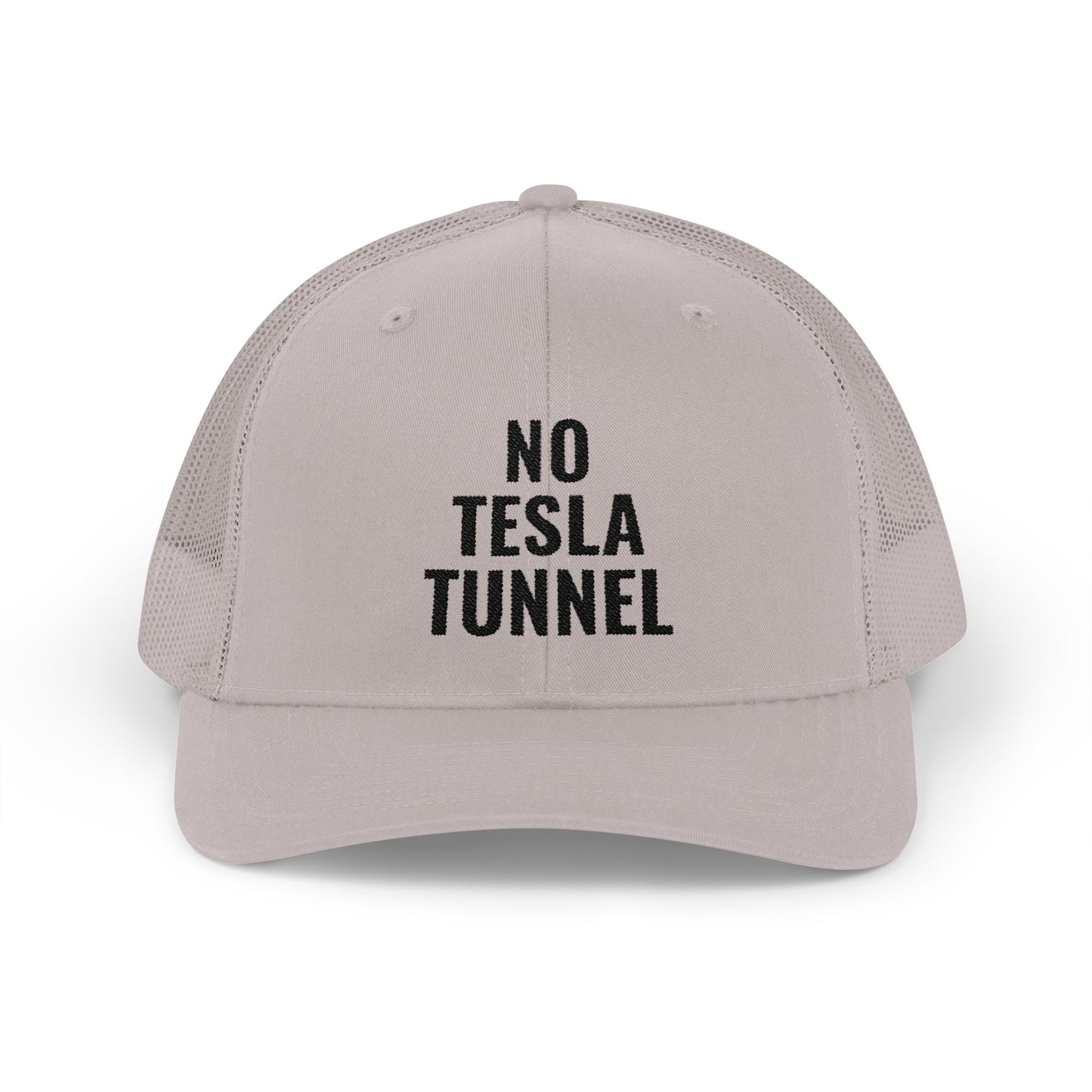 No Tesla Tunnel, Embroidered Trucker Hat
