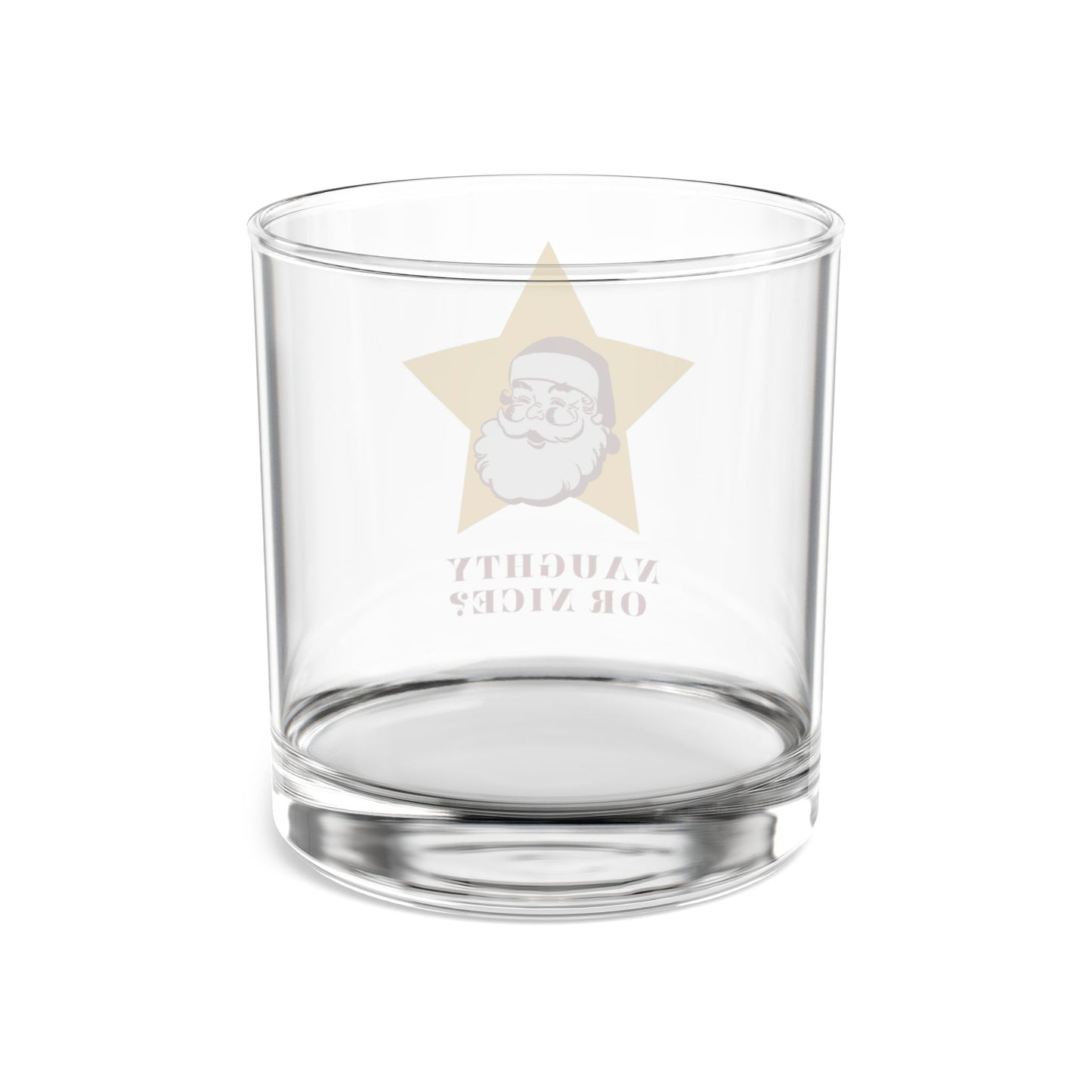 Naughty or Nice Cocktail Glass