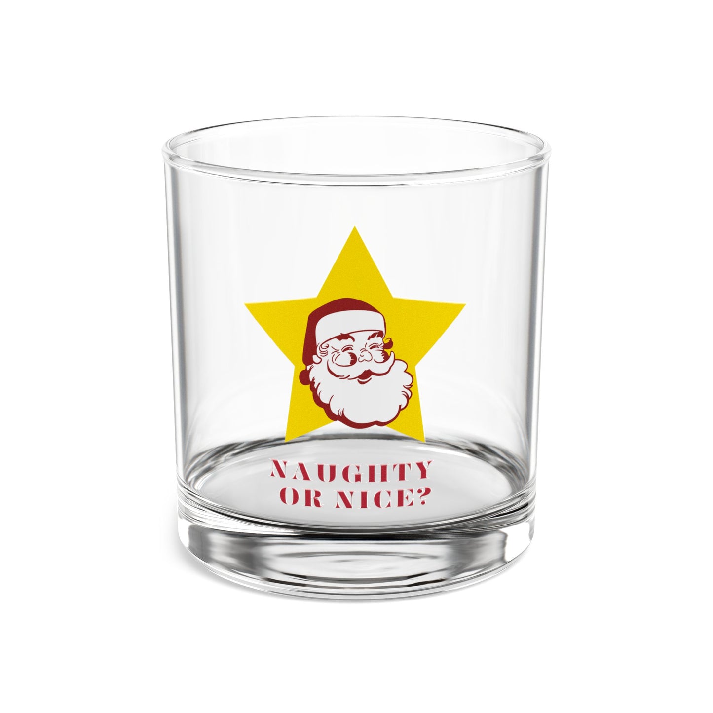 Naughty or Nice Cocktail Glass